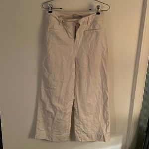 A New Day wide leg cropped trousers, cream color Size 4